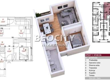 Dvosoban stan, Novi Sad - Petrovaradin | Prodaja · 37m² · 73.260€