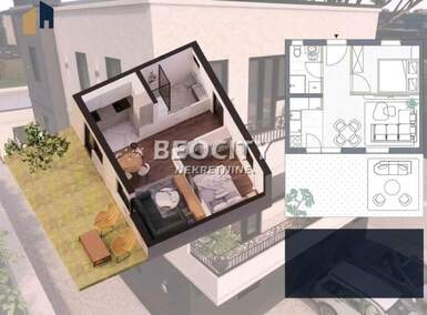 Dvosoban stan, Novi Sad | Prodaja · 33m² · 74.415€