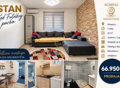 Garsonjera, Novi Sad | Prodaja · 22m² · 66.950€