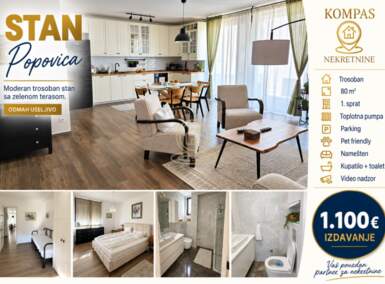 Trosoban stan, Novi Sad | Izdavanje · 80m² · 1.100€
