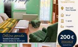 Jednosoban stan, Novi Sad | Izdavanje · 34m² · 200€