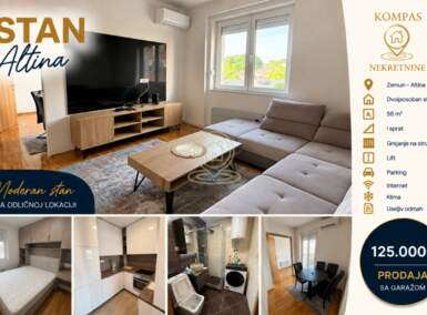 Trosoban stan, Beograd - Altina | Prodaja · 56m² · 125.000€