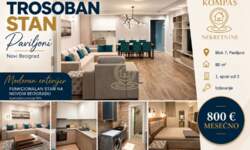 Trosoban stan, Blok 7 - Paviljoni · 80m² · 800€ | SveNekretnine