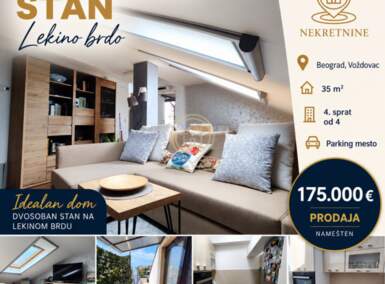 Dvosoban stan, Lekino Brdo · 35m² · 175.000€ | SveNekretnine