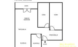 Trosoban stan, Cvetkova pijaca · 63m² · 227.000€ | SveNekretnine