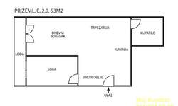 Dvosoban stan, Cvetkova pijaca · 53m² · 185.000€ | SveNekretnine