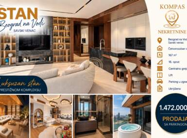 Cetvorosoban stan, Beograd · 167m² · 1.472.000€ | SveNekretnine