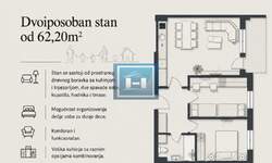 Dvoiposoban stan, Jagodina · 62m² · 116.300€ | SveNekretnine