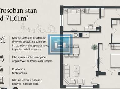 Trosoban stan, Jagodina · 71m² · 133.900€ | SveNekretnine