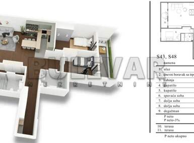 Troiposoban stan, Niš · 110m² · 236.525€ | SveNekretnine