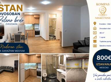 Dvosoban stan, Zeleno Brdo · 48m² · 800€ | SveNekretnine