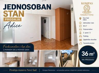 Jednoiposoban stan, Novi Sad · 36m² · 92.700€ | SveNekretnine
