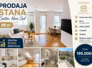 Trosoban stan, Novi Sad · 88m² · 195.000€ | SveNekretnine