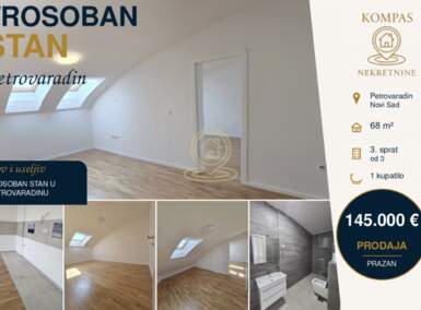 Trosoban stan, Petrovaradin · 68m² · 145.000€ | SveNekretnine