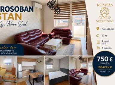 Trosoban stan, Novi Sad · 57m² · 750€ | SveNekretnine