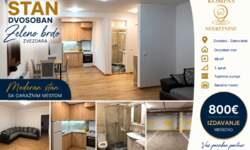 Dvosoban stan, Zeleno Brdo · 48m² · 800€ | SveNekretnine