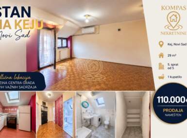 Garsonjera, Novi Sad · 29m² · 110.000€ | SveNekretnine