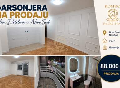 Garsonjera, Novi Sad · 25m² · 88.000€ | SveNekretnine