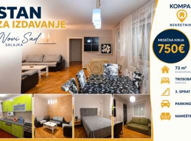 Trosoban stan, Novi Sad · 73m² · 750€ | SveNekretnine