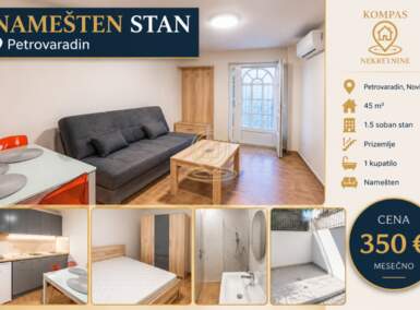 Jednoiposoban stan, Petrovaradin · 45m² · 350€ | SveNekretnine