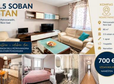 Dvoiposoban stan, Petrovaradin · 85m² · 700€ | SveNekretnine