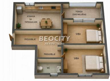 Trosoban stan, Novi Sad · 69m² · 155.250€ | SveNekretnine