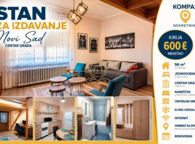 Jednosoban stan, Novi Sad · 56m² · 600€ | SveNekretnine