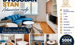 Dvosoban stan, Novi Sad · 43m² · 500€ | SveNekretnine