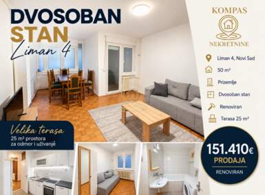 Dvosoban stan, Novi Sad · 50m² · 151.410€ | SveNekretnine