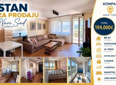 Dvoiposoban stan, Novi Sad · 60m² · 194.000€ | SveNekretnine