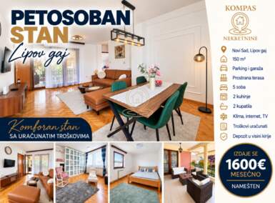 Stan, Novi Sad · 150m² · 1.600€ | SveNekretnine