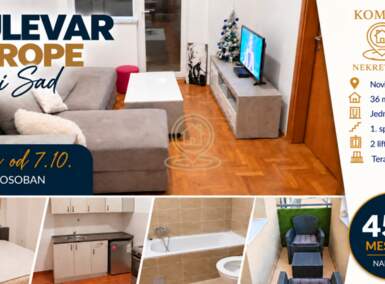 Jednoiposoban stan, Novi Sad · 36m² · 450€ | SveNekretnine