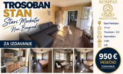 Trosoban stan, Stari merkator · 77m² · 950€ | SveNekretnine
