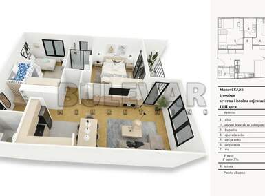 Dvoiposoban stan, Dom zdravlja · 72m² · 179.215€ | SveNekretnine