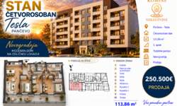 Cetvorosoban stan, Pančevo · 113m² · 250.500€ | SveNekretnine