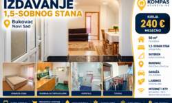 Jednoiposoban stan, Novi Sad · 50m² · 240€ | SveNekretnine