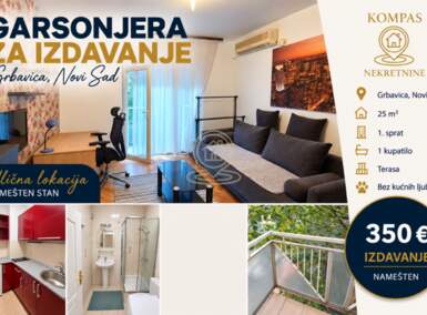 Garsonjera, Novi Sad · 25m² · 350€ | SveNekretnine