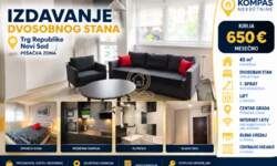 Dvosoban stan, Novi Sad · 45m² · 650€ | SveNekretnine