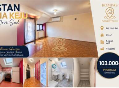 Garsonjera, Novi Sad · 29m² · 103.000€ | SveNekretnine
