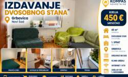 Dvosoban stan, Novi Sad · 45m² · 450€ | SveNekretnine