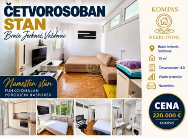 Cetvorosoban stan, Beograd · 76m² · 220.000€ | SveNekretnine