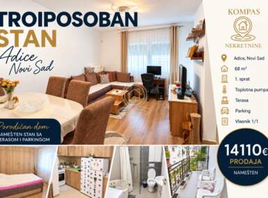 Troiposoban stan, Novi Sad · 68m² · 141.110€ | SveNekretnine