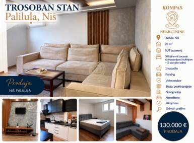Trosoban stan, Bubanj · 70m² · 130.000€ | SveNekretnine