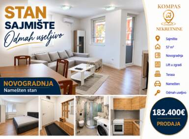 Dvosoban stan, Novi Sad · 57m² · 182.400€ | SveNekretnine