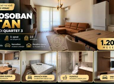 Dvosoban stan, Beograd na vodi · 55m² · 1.200€ | SveNekretnine