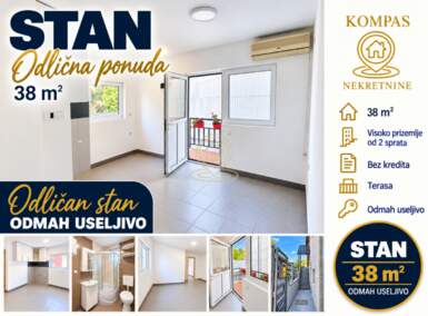 Jednosoban stan, Altina · 38m² · 61.000€ | SveNekretnine