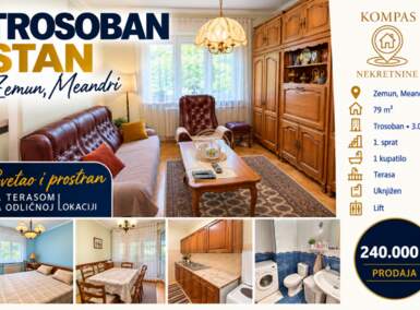 Trosoban stan, Meandri · 79m² · 240.000€ | SveNekretnine