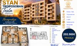 Troiposoban stan, Pančevo · 92m² · 202.900€ | SveNekretnine