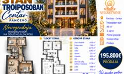 Troiposoban stan, Pančevo · 89m² · 195.800€ | SveNekretnine