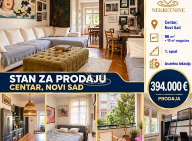 Cetvorosoban stan, Novi Sad · 96m² · 394.000€ | SveNekretnine